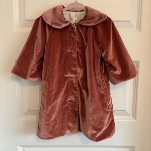 Vignette Dusty Rose Peter Pan Collared Coat